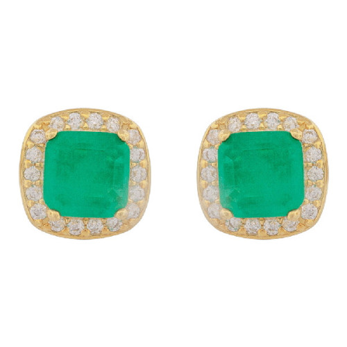 PENDIENTE CZ CUADRADO BORDE CZ - PE6758CH/34