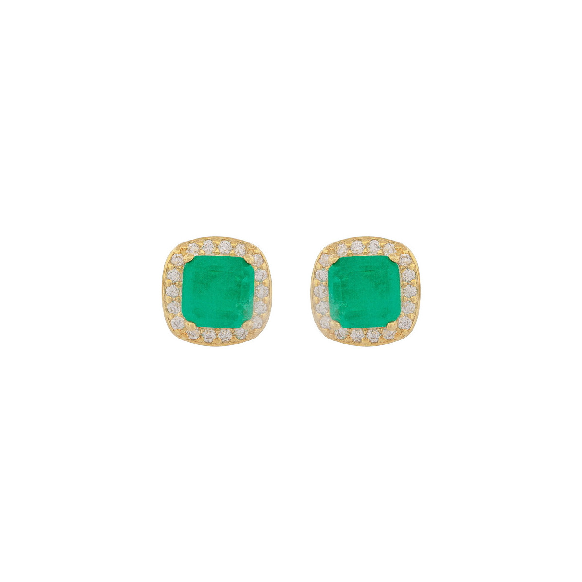 PENDIENTE CZ CUADRADO BORDE CZ - PE6758CH/34