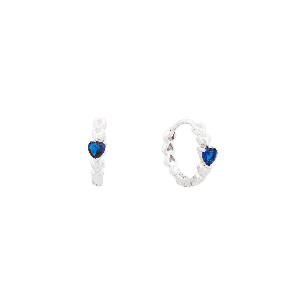 PENDIENTE ARO LISO + CZ CON GARRA - PE6776R/03
