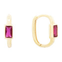 PENDIENTE ARO RECTANGULAR CON CZ RECTANG - PE6777CH/13