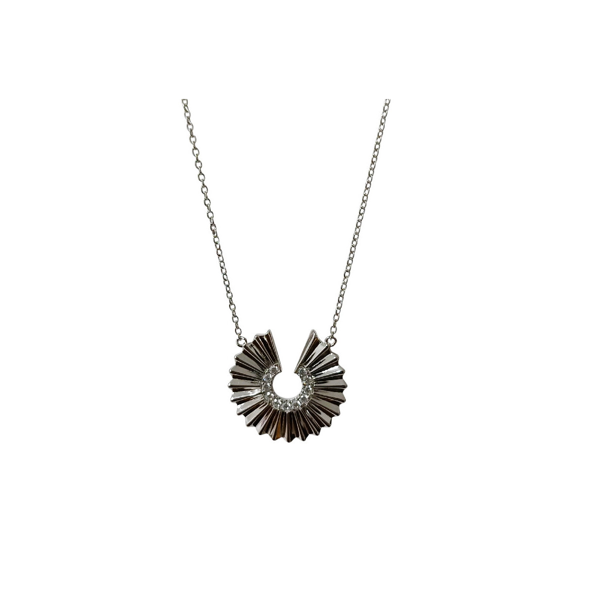 GARG. CIRCULO INCOMPLETO RAYAS CZ - GA1940R
