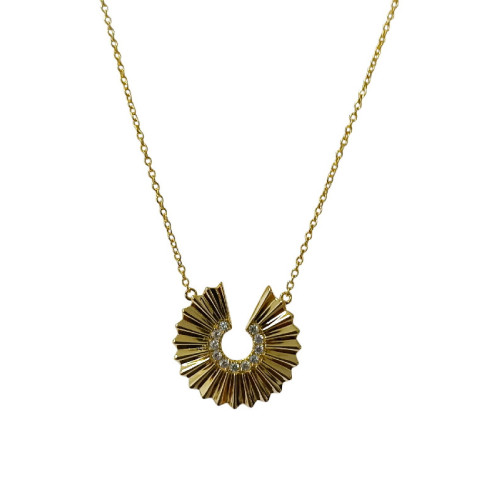 GARG. CIRCULO INCOMPLETO RAYAS CZ - GA1940CH