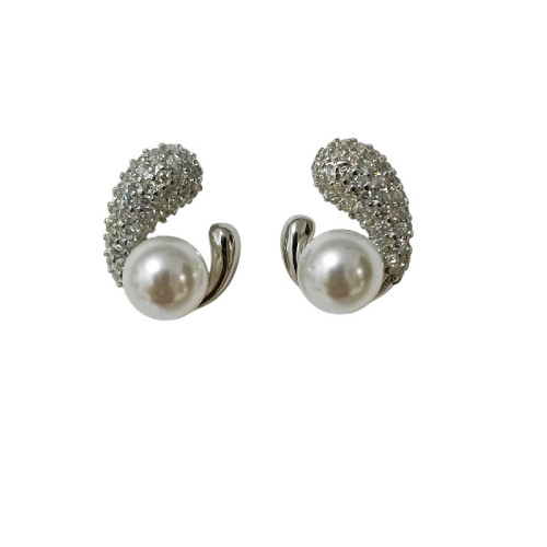 PEND. PERLA CON BORDE LISO Y CZ - PE6906R