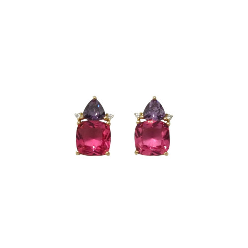 PEND. CABEZA TRIANGULAR + CUADRADO CZ - PE6935CH/13