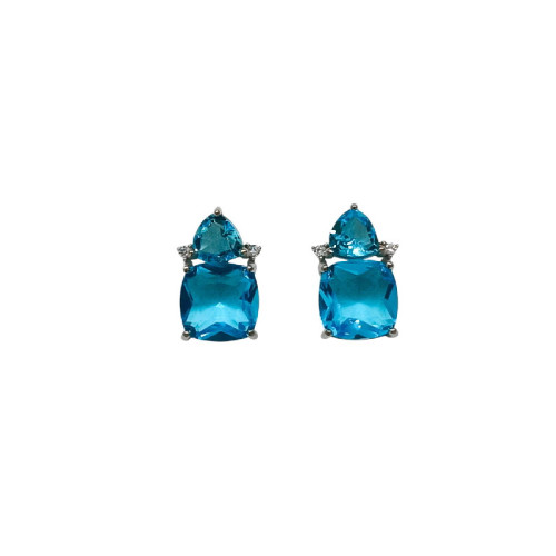 PEND. CABEZA TRIANGULAR + CUADRADO CZ - PE6935R/18