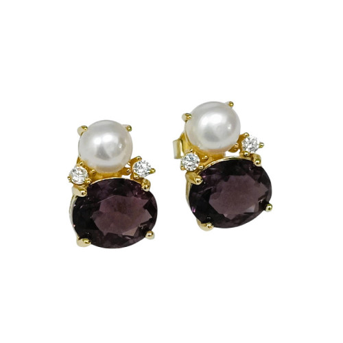 PENDIENTE PERLA NATURAL + CZ  - PE6937CH/01