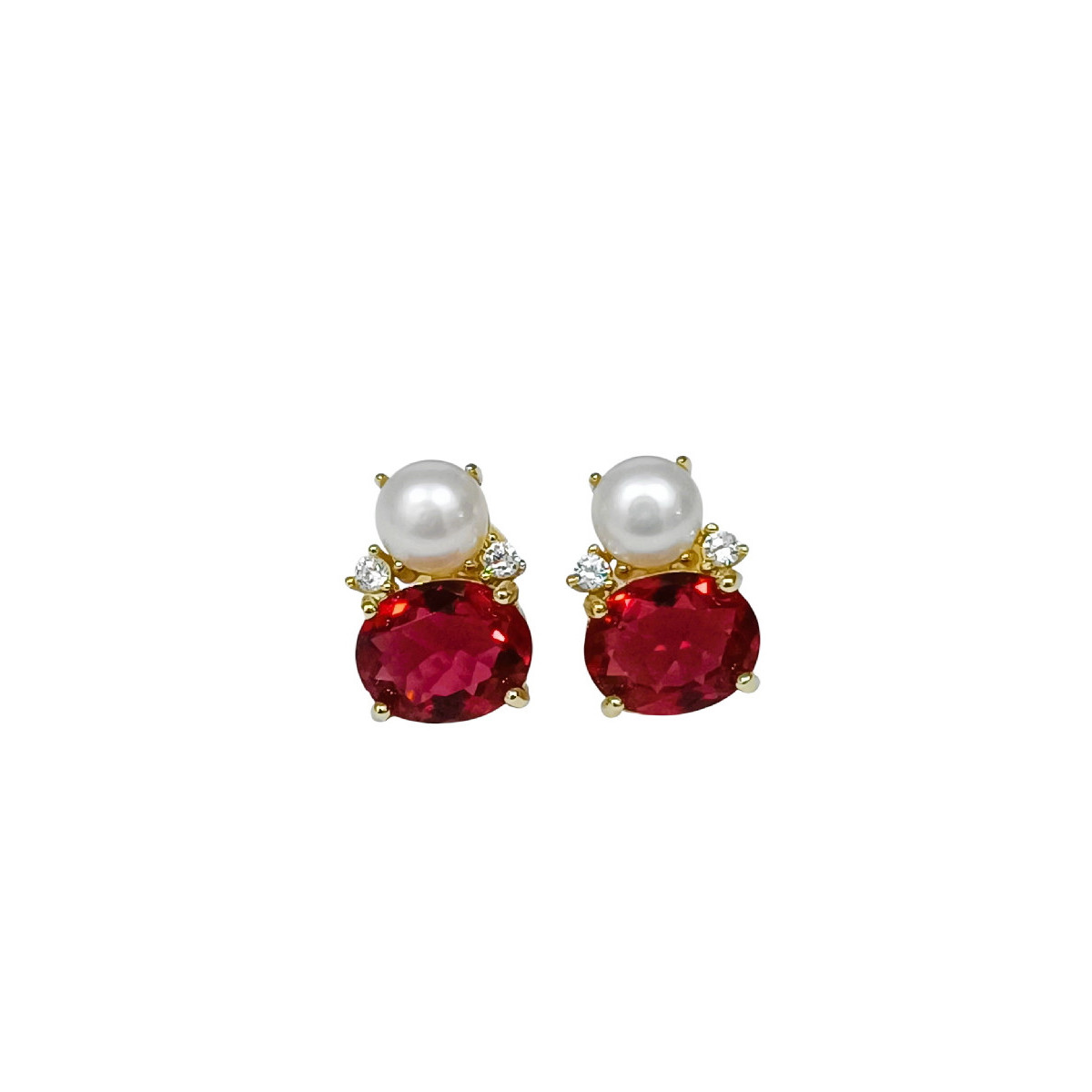 PENDIENTE PERLA NATURAL + CZ  - PE6937CH/13