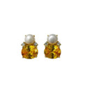 PENDIENTE PERLA NATURAL + CZ  - PE6937CH/20