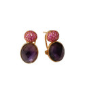 PEND. CABEZA CZ + AMATISTA OVAL OMEGA - PE6938OR/01