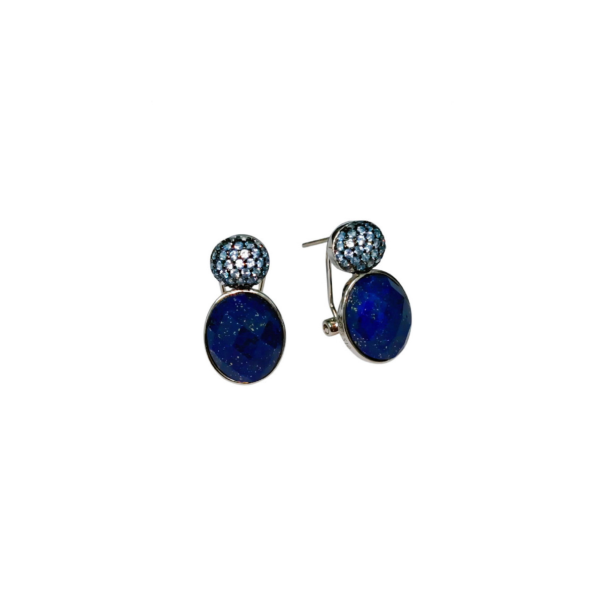 PEND. CABEZA CZ + LAPIZLAZULI OVAL OMEGA - PE6938R/19