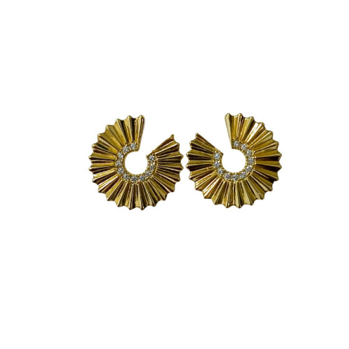 PEND. CIRCULO INCOMPLETO RAYAS CZ - PE6981CH