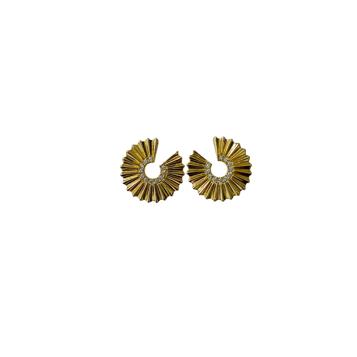 PEND. CIRCULO INCOMPLETO RAYAS CZ - PE6981CH