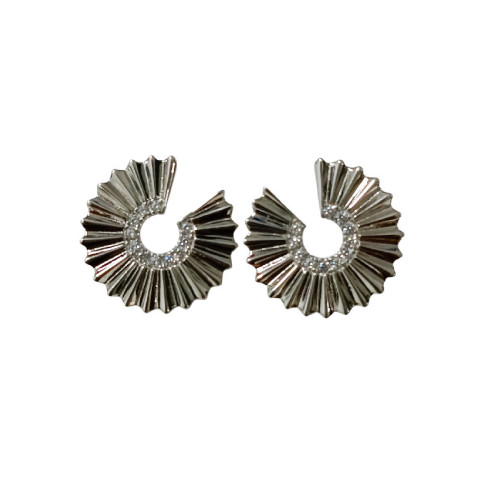 PEND. CIRCULO INCOMPLETO RAYAS CZ - PE6981R