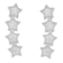 PENDIENTE 4 ESTRELLAS CZ TREPADOR - PE6752R
