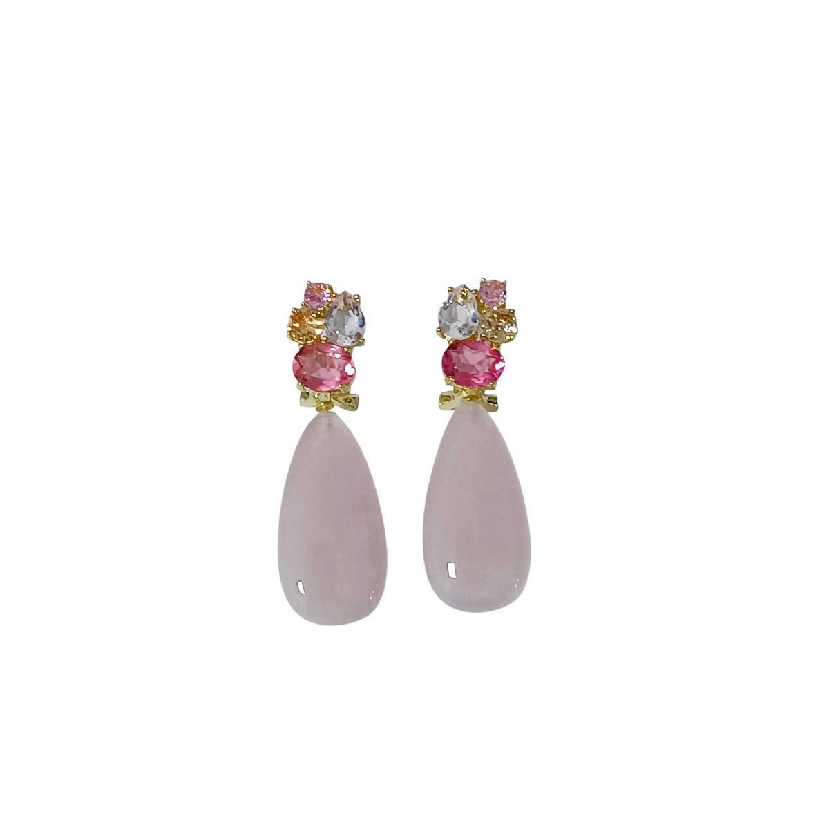 PEND. CABEZA 4 CZ OMEGA + CUARZO ROSA - PE6926CH/14