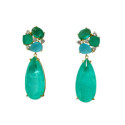 PEND. CABEZAL CZ + PIEDRA VERDE - PE6928CH/34