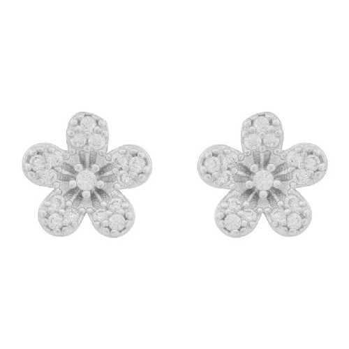 PENDIENTE FLOR 5 PETALOS CZ - PE6779R