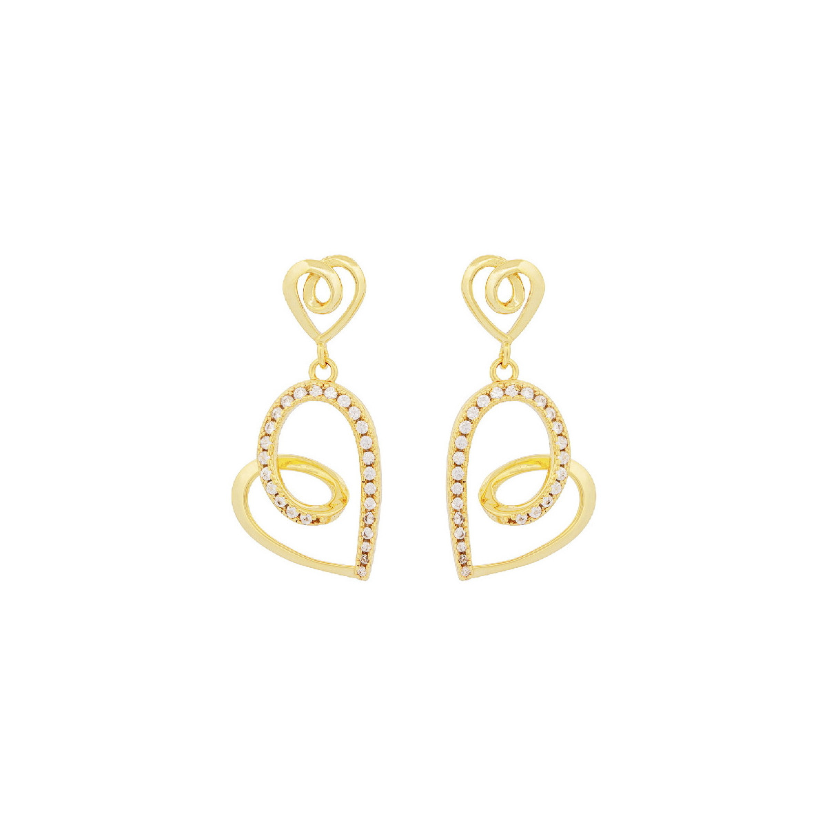 PE. CORAZON LISO + CORAZON CZ COLGANDO - PE6780CH PE. CORAZON LISO + CORAZON CZ COLGANDO - PE6780CH