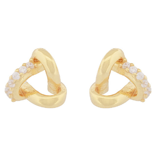 PENDIENTE TRIANGULAR UN LAZO CZ - PE6786CH