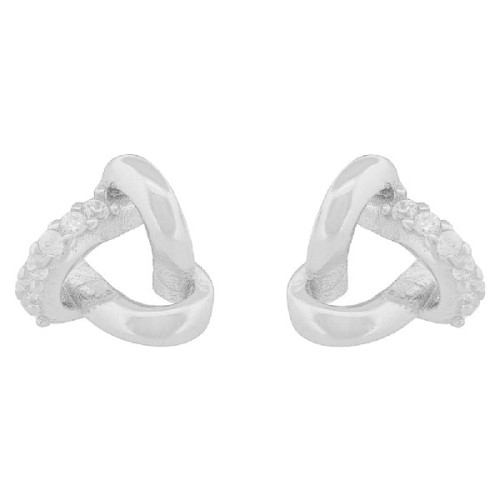 PENDIENTE TRIANGULAR UN LAZO CZ - PE6786R