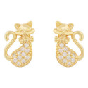 PENDIENTE GATO CON CZ - PE6788CH