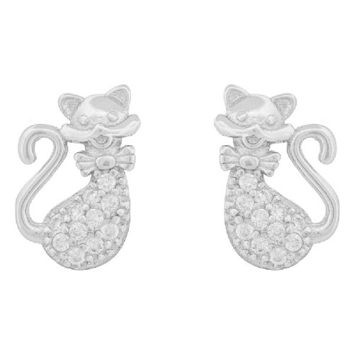 PENDIENTE GATO CON CZ - PE6788R