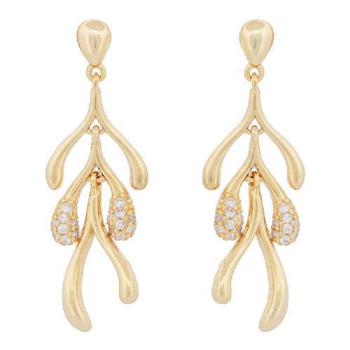 PENDIENTE LARGO 3 UVES AL REVES - PE6790CH