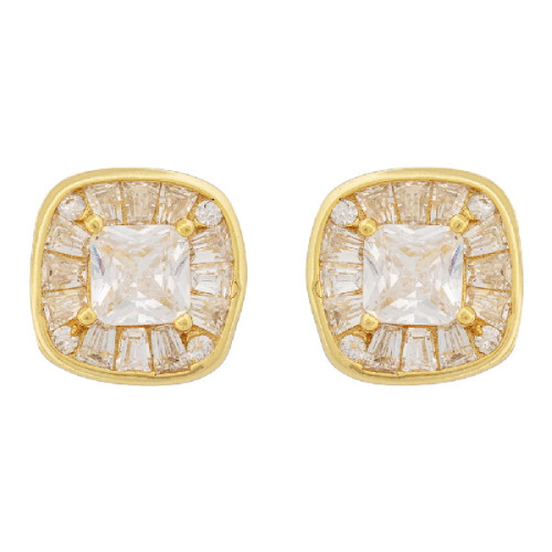 PE. CUADRADO CZ CUADRADA CENTRO + BAGUET - PE6792CH/04