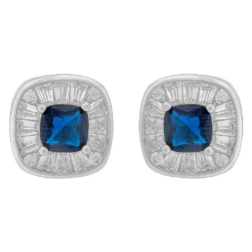 PE. CUADRADO CZ CUADRADA CENTRO + BAGUET - PE6792R/03