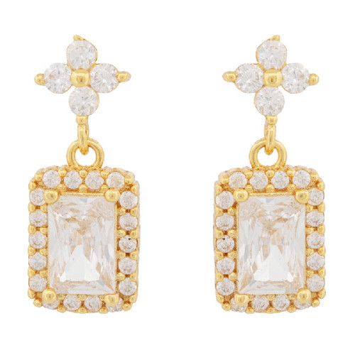 PE. TREBOL 4 CZ + PIEZA RECTANGULAR CZ - PE6800CH/04