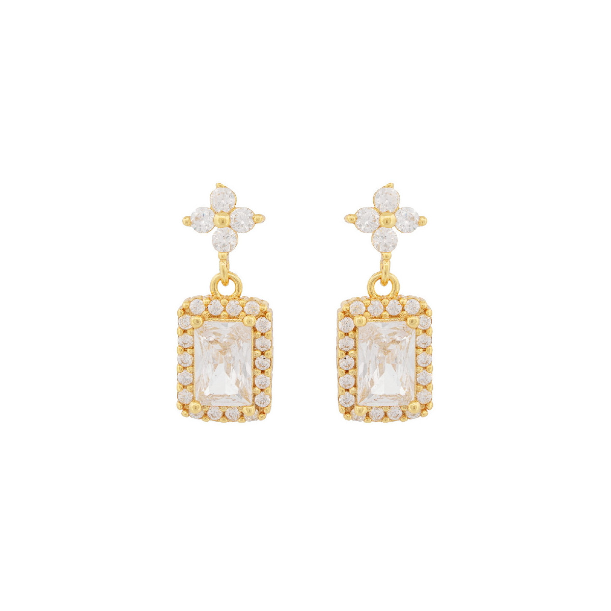 PE. TREBOL 4 CZ + PIEZA RECTANGULAR CZ - PE6800CH/04