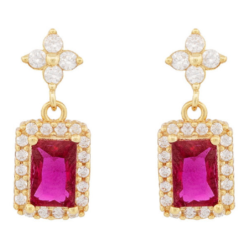 PE. TREBOL 4 CZ + PIEZA RECTANGULAR CZ - PE6800CH/13