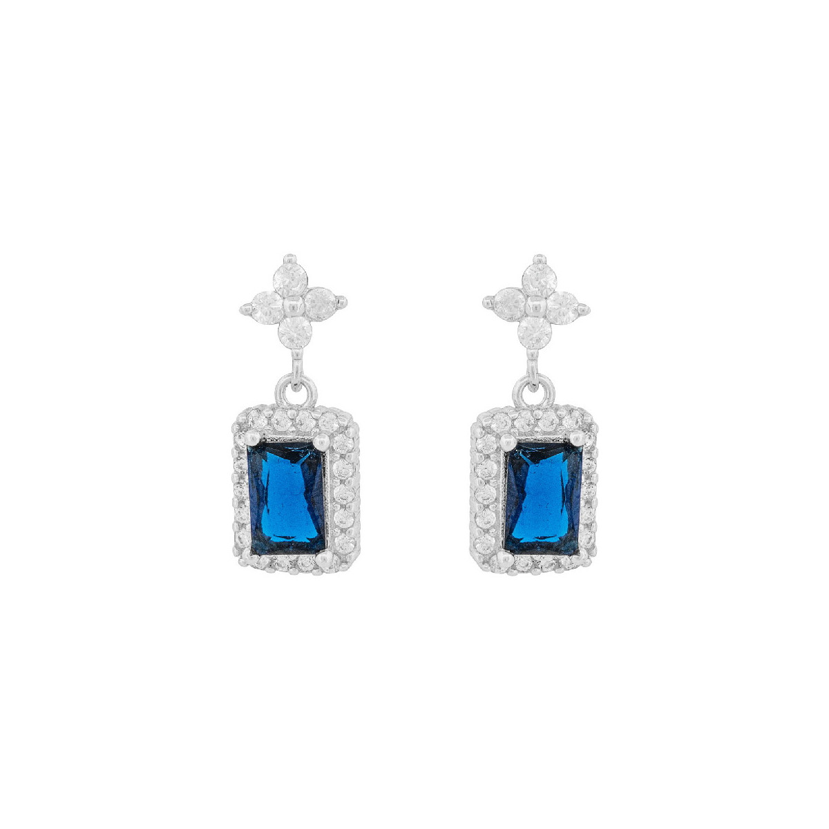 PE. TREBOL 4 CZ + PIEZA RECTANGULAR CZ - PE6800R/03