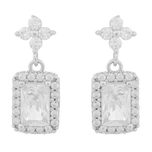 PE. TREBOL 4 CZ + PIEZA RECTANGULAR CZ - PE6800R/04