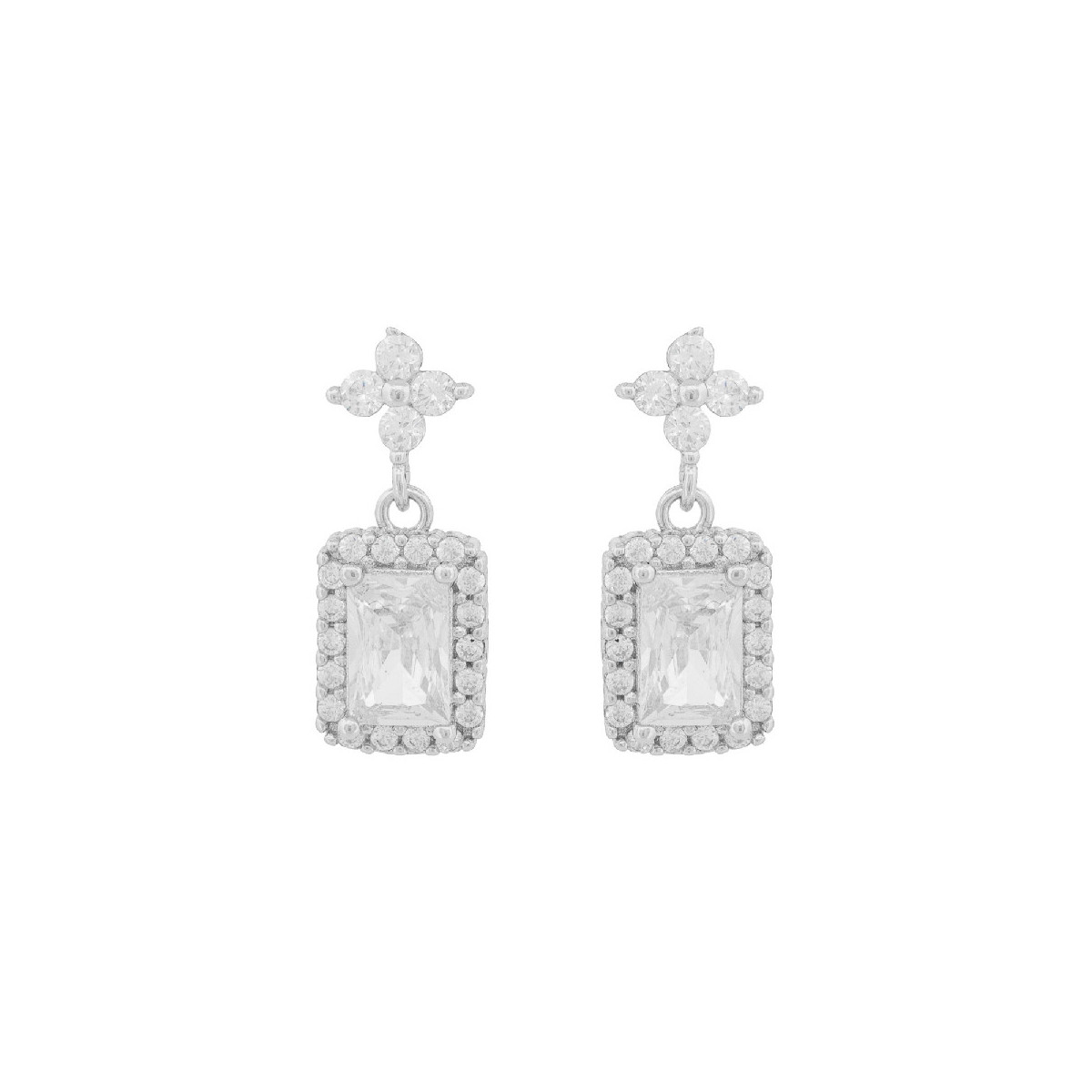 PE. TREBOL 4 CZ + PIEZA RECTANGULAR CZ - PE6800R/04