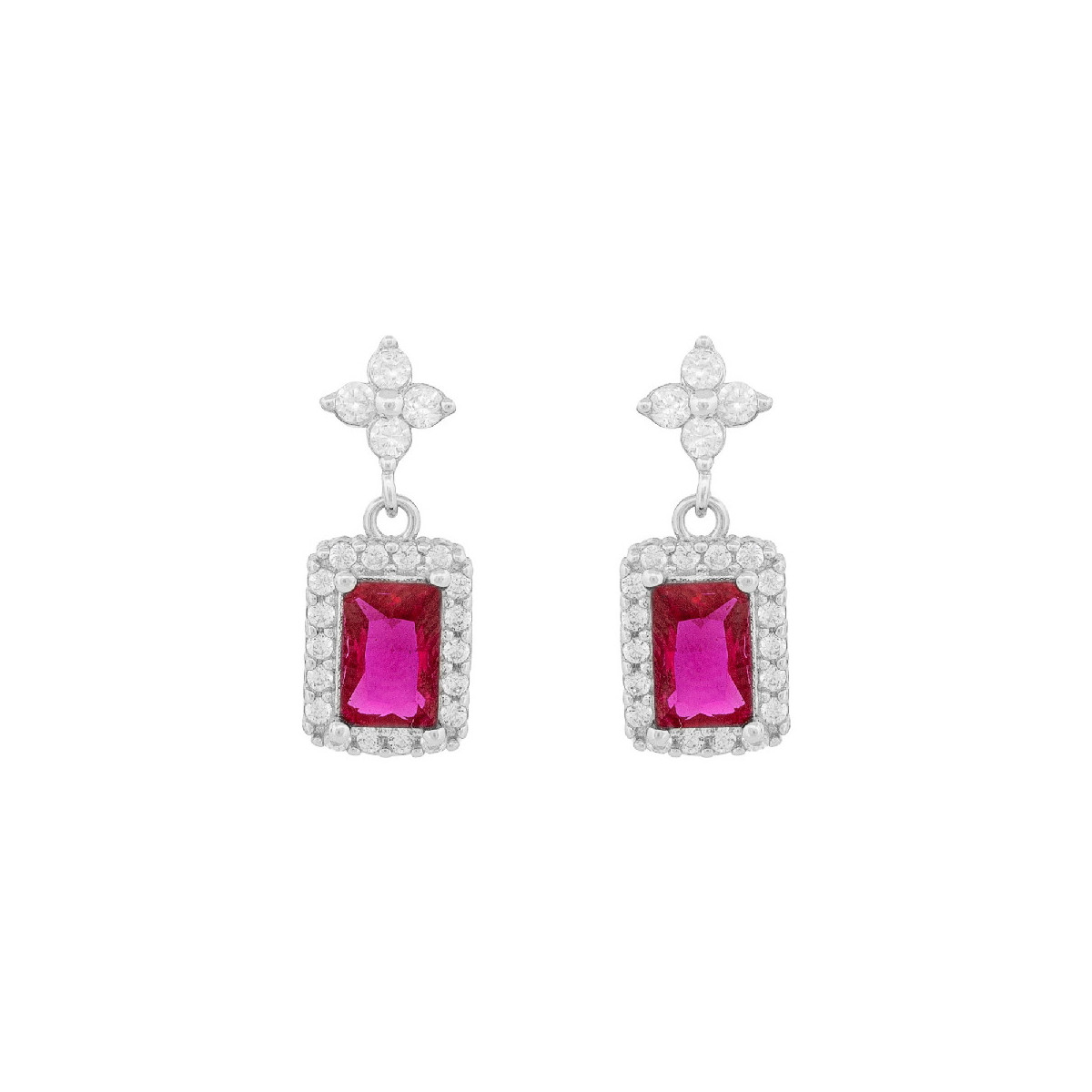 PE. TREBOL 4 CZ + PIEZA RECTANGULAR CZ - PE6800R/13