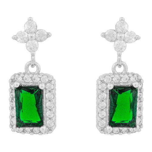 PE. TREBOL 4 CZ + PIEZA RECTANGULAR CZ - PE6800R/16