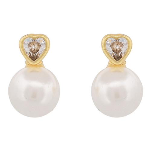 PE. CORAZON CZ + PERLA 6 MM - PE6819CH