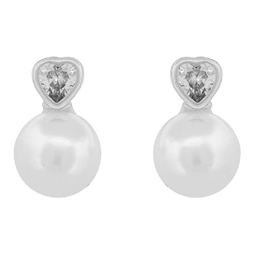 PE. CORAZON CZ + PERLA 6 MM - PE6819R