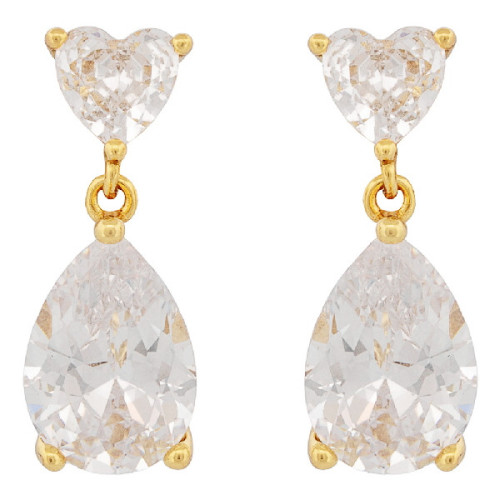 PENDIENTE CZ CORAZON + CZ LAGRIMA - PE6820CH/04
