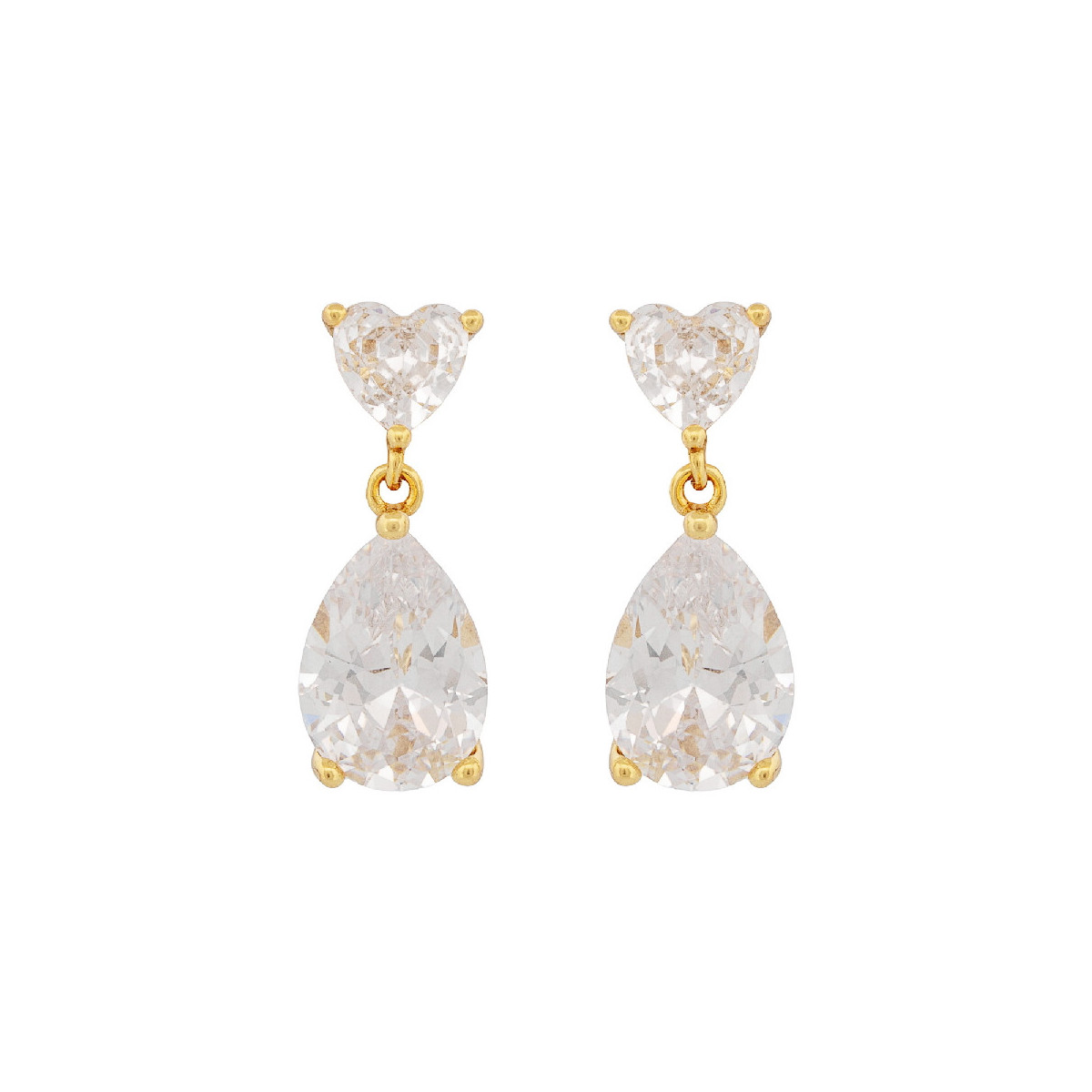 PENDIENTE CZ CORAZON + CZ LAGRIMA - PE6820CH/04 PENDIENTE CZ CORAZON + CZ LAGRIMA - PE6820CH/04