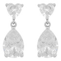 PENDIENTE CZ CORAZON + CZ LAGRIMA - PE6820R/04