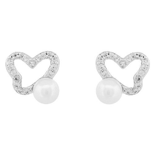 PE. CORAZON CZ CON PERLA - PE6825R