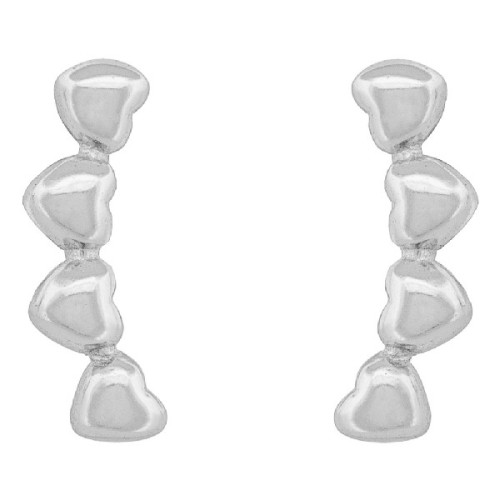 PENDIENTE TREPADOR 4 CORAZONES - PE6803R