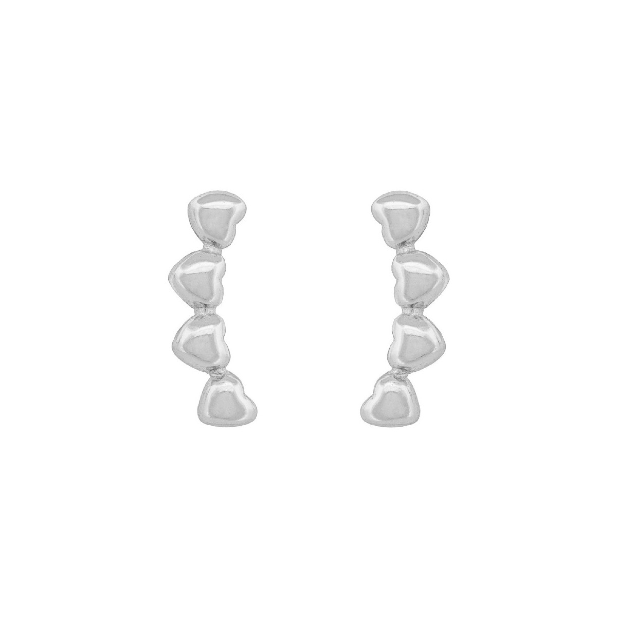 PENDIENTE TREPADOR 4 CORAZONES - PE6803R