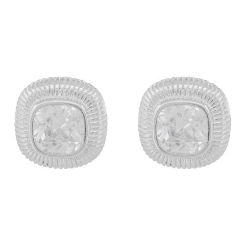 P. CUADRADO BORDE RALLADO Y CZ CUADRADA - PE6804R