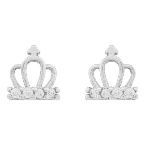 PENDIENTE CORONA CON CZ T- 3UDS  - PE6805R