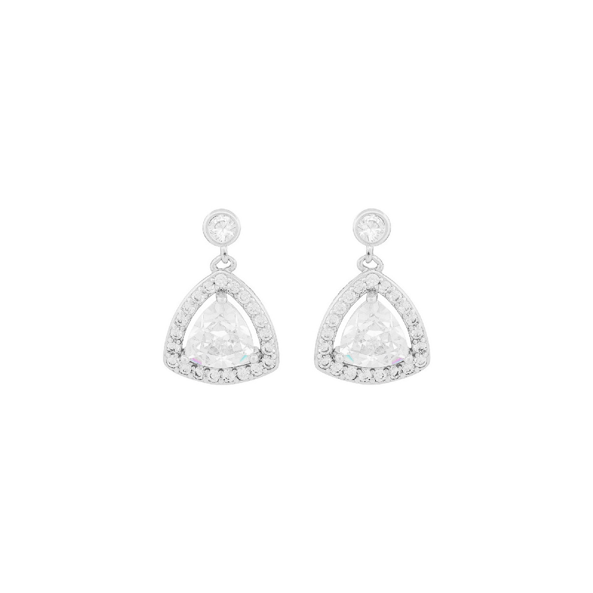PENDIENTE CHATON + CZ TRIANGULAR - PE6810R PENDIENTE CHATON + CZ TRIANGULAR - PE6810R