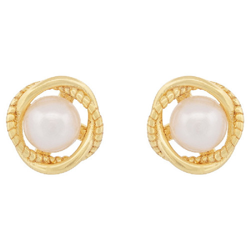 PE. PERLA NATURAL CON ENTRELAZADO BORDE - PE6814CH