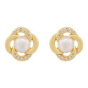 PE. PERLA NATURAL DENTRO DE TREBOL - PE6818CH